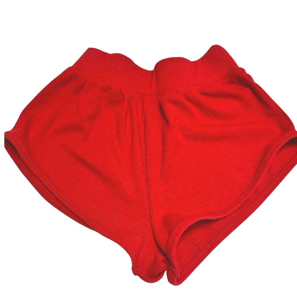 Tiger Friday Red Ribbed Dance Shorts Child Large CL